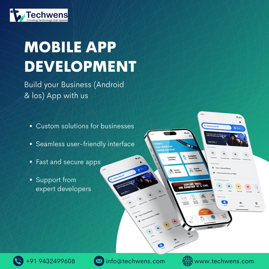 TechWens's tweet image. Take your business mobile with Techwens!

From Android to iOS, we create sleek, secure, and scalable apps tailored to your brand. 

 Empower your growth with seamless UI, robust performance, and expert developer support.

#MobileAppDevelopment #AndroidApps #iOSApps #AppDesign