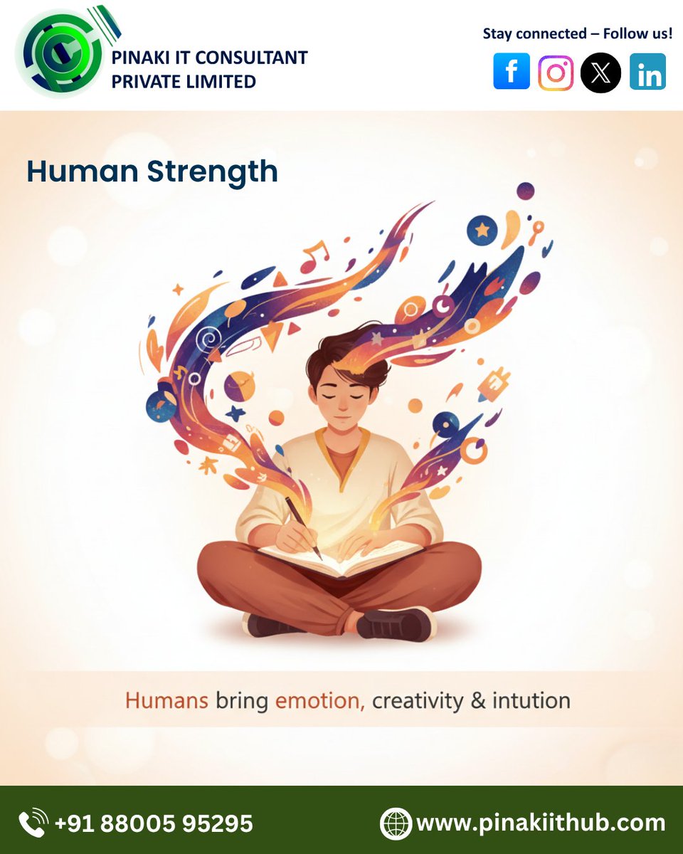 Pinakiithub's tweet photo. ⚡ Humans + AI = Superpower! 🤖💡
It’s not humans vs AI — it’s humans with AI.
Together, we create what neither can do alone. 🌍✨
🌟 The real innovation happens when emotion meets intelligence.
.
.
#ArtificialIntelligence #HumansAndAI #AIFuture #TechInnovation https://t.co/UDgpZBSAPt