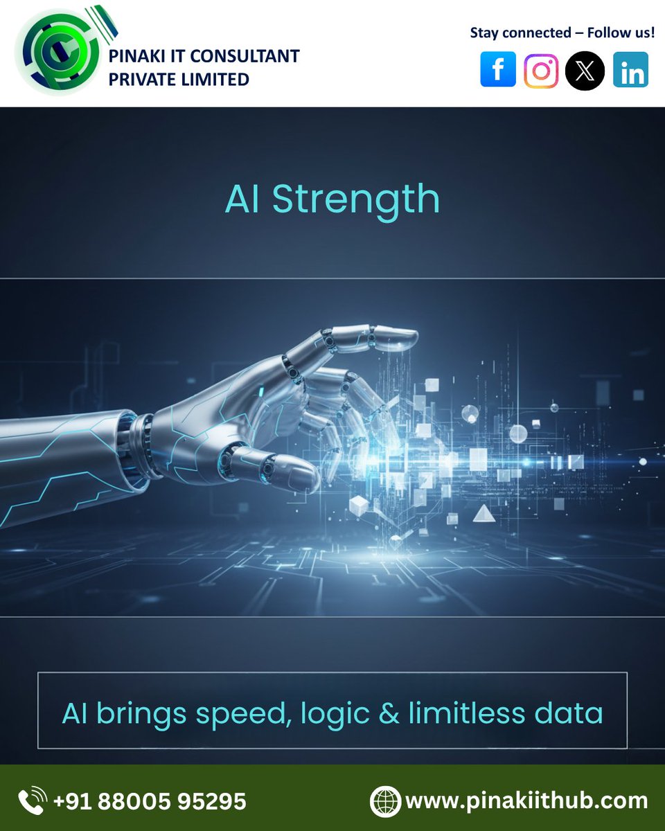 Pinakiithub's tweet photo. ⚡ Humans + AI = Superpower! 🤖💡
It’s not humans vs AI — it’s humans with AI.
Together, we create what neither can do alone. 🌍✨
🌟 The real innovation happens when emotion meets intelligence.
.
.
#ArtificialIntelligence #HumansAndAI #AIFuture #TechInnovation https://t.co/UDgpZBSAPt