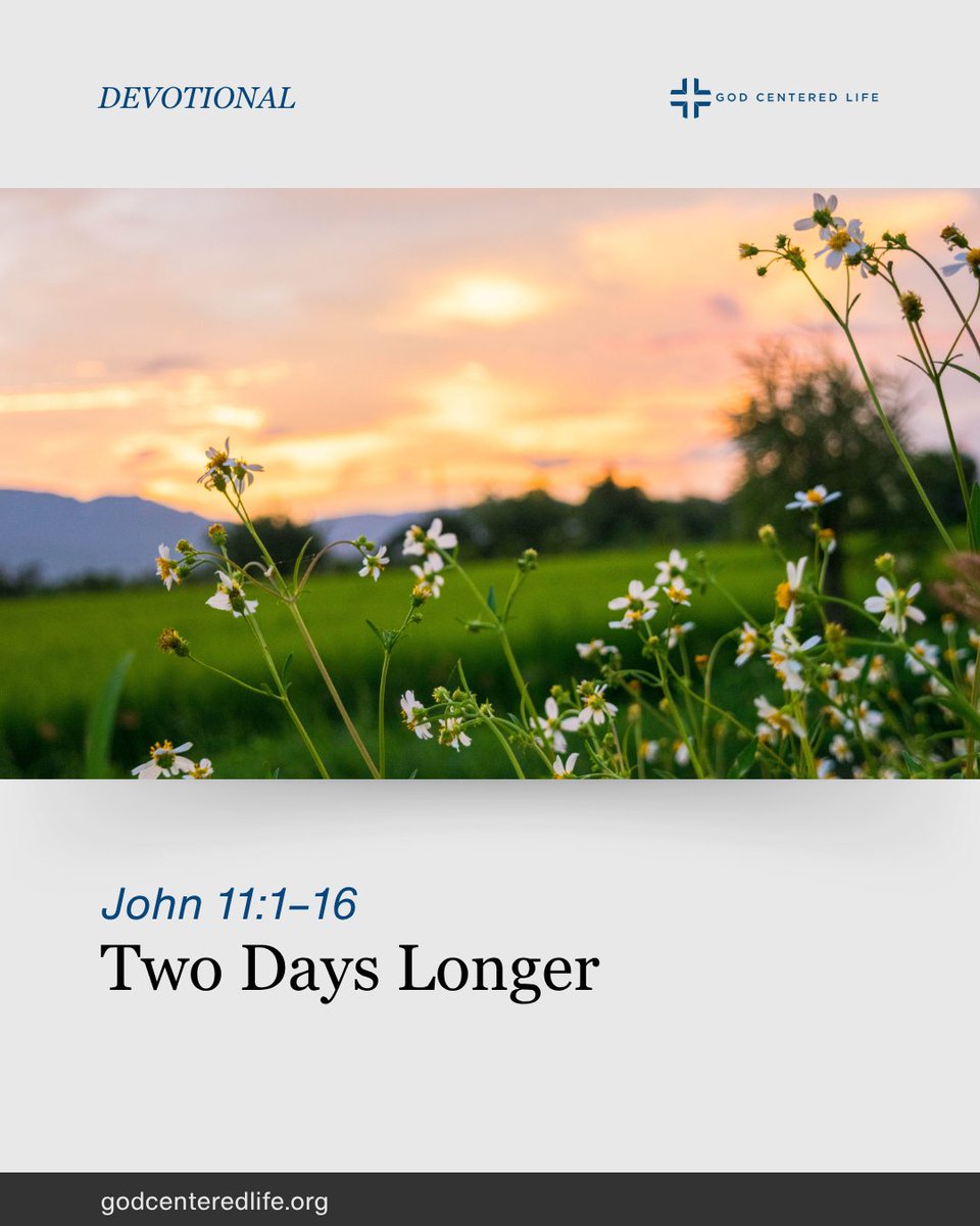 drjoshmoody's tweet image. Lazarus, a friend of Jesus, close to him by personal connection, is sick (11:1). But, says Jesus, this sickness is not a disaster but a disseminator, not a defeat but an ascent, not a disgrace but a revealer of glory: “It is for the glory of God, so that the Son of God may be…