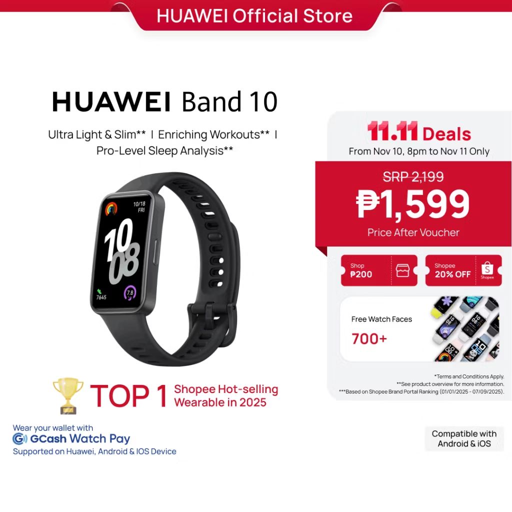 jhaaa90's tweet photo. Check out HUAWEI Band 10 Smartwatch for ₱1,699 - ₱1,990. Get it on Shopee now! https://t.co/EG3RPm6S8s https://t.co/BNZ736FmWF