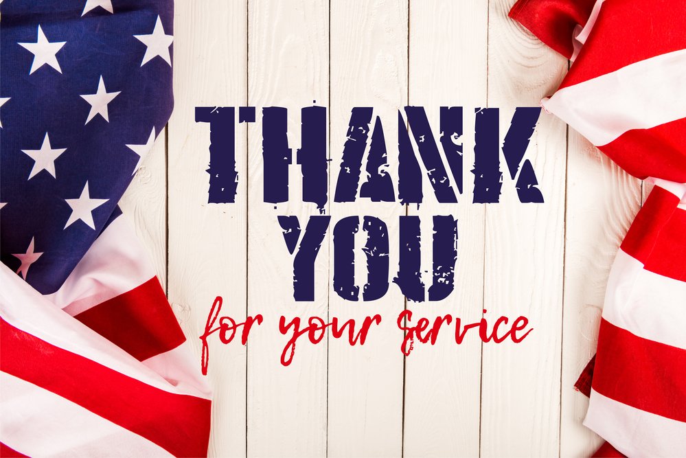 Thank you to our veterans for your service today and every day.