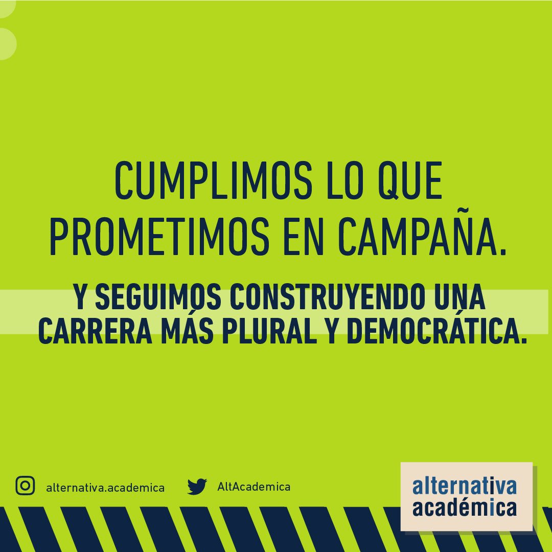 Vos nos acompañaste con tu voto.
Nosotros prometimos y cumplimos.
Y LO VAMOS A SEGUIR HACIENDO 💚

Filosofía tendrá dos cátedras.