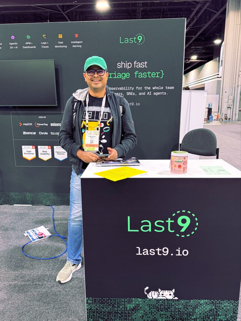 last9io's tweet image. Find our team, an agent, and a 🐈 at booth#953 

@prathamesh2_ @cshekhar @nishantmodak 
#Kubecon #CloudNative