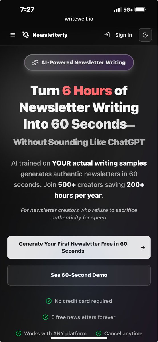 coletoncodes's tweet image. Hey, I bought my domain AFTER finishing like 80% of the mvp. 

Is this growth?

writewell.io 👈🏻