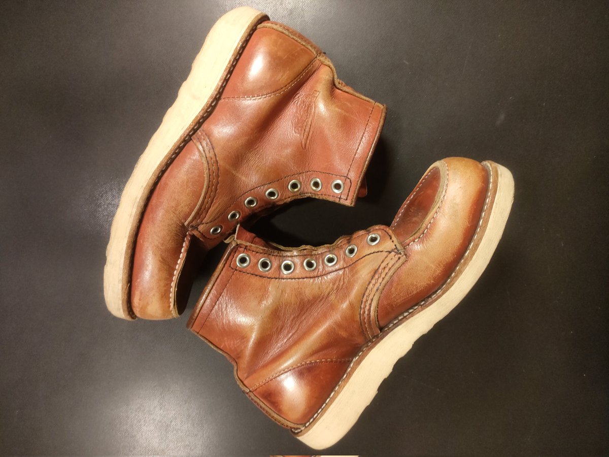 BeShoe_repair's tweet photo. 875みたいになってた8875をあれやこれやして8875みたいに戻しました、どっちにしろかっこいいです。
#redwing #レッドウィング #染め���え #repair https://t.co/Ttvl2mvCrs