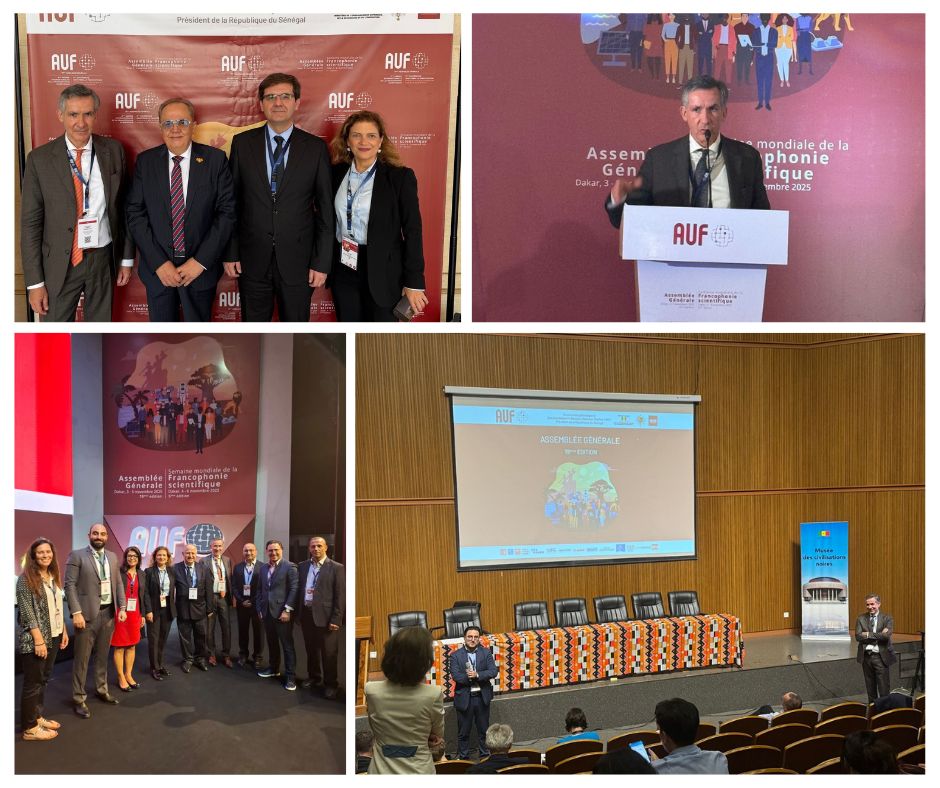 AUF_MoyenO's tweet image. La 19ᵉ AG de l’AUF s’est tenue à Dakar 🇸🇳réunissant les membres du réseau mondial pour dresser le bilan 2021–2025 et tracer la nouvelle stratégie 2026–2029. Elle a été suivie de la 5ᵉ #SMFS. La région Moyen-Orient y était représentée.
Lire l’actu▶️ tinyurl.com/2s3cnm28