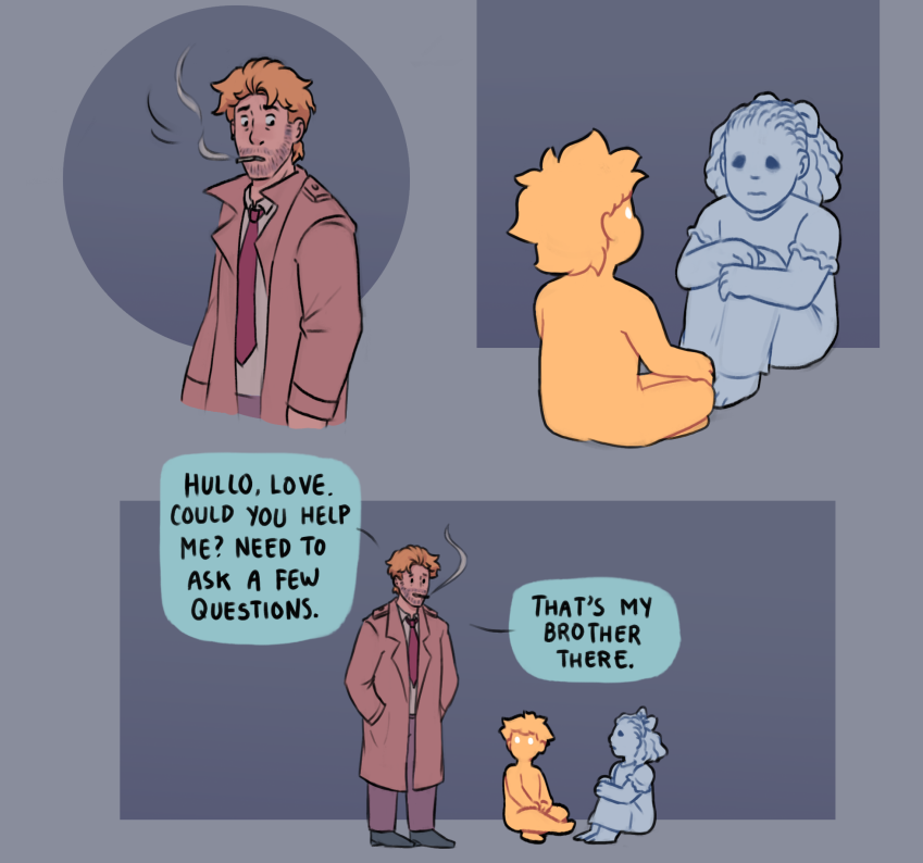John Constantine and some ghost kids 