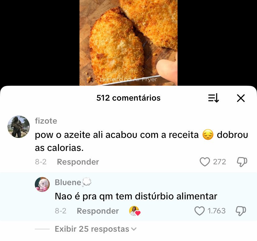 Tem que ser assim quando ver gente fazendo terrorismo alimentar na vida dos outros