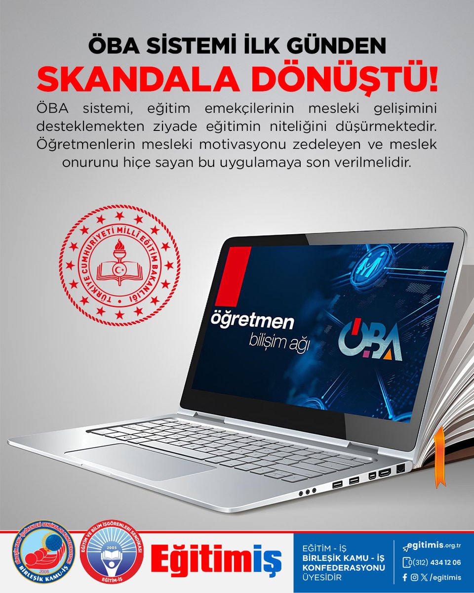 Milli Eğitim Bakanlığı tarafından öğretmenlerin mesleki gelişimini desteklemek amacıyla hazırlanan Kasım ayı çevrimiçi seminer dönemi, daha ilk gününden büyük bir skandala dönüşmüştür.

10 Kasım Atatürk’ü Anma Haftası’nı ara tatile denk getiren Bakanlık, henüz altyapısı hazır