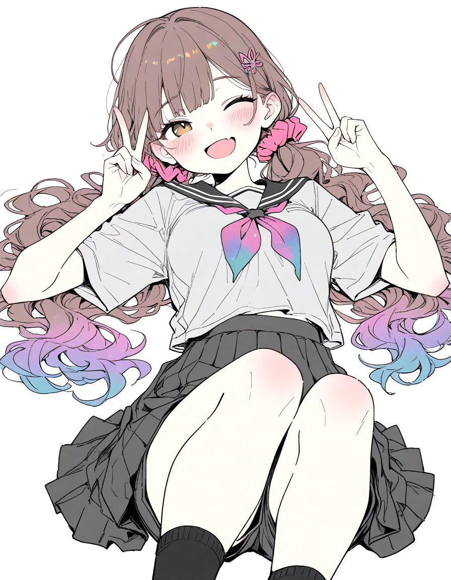 AI_Dreamy_Girl's tweet image. 本日もお疲れさまでした

#AIイラスト #制服 #少女