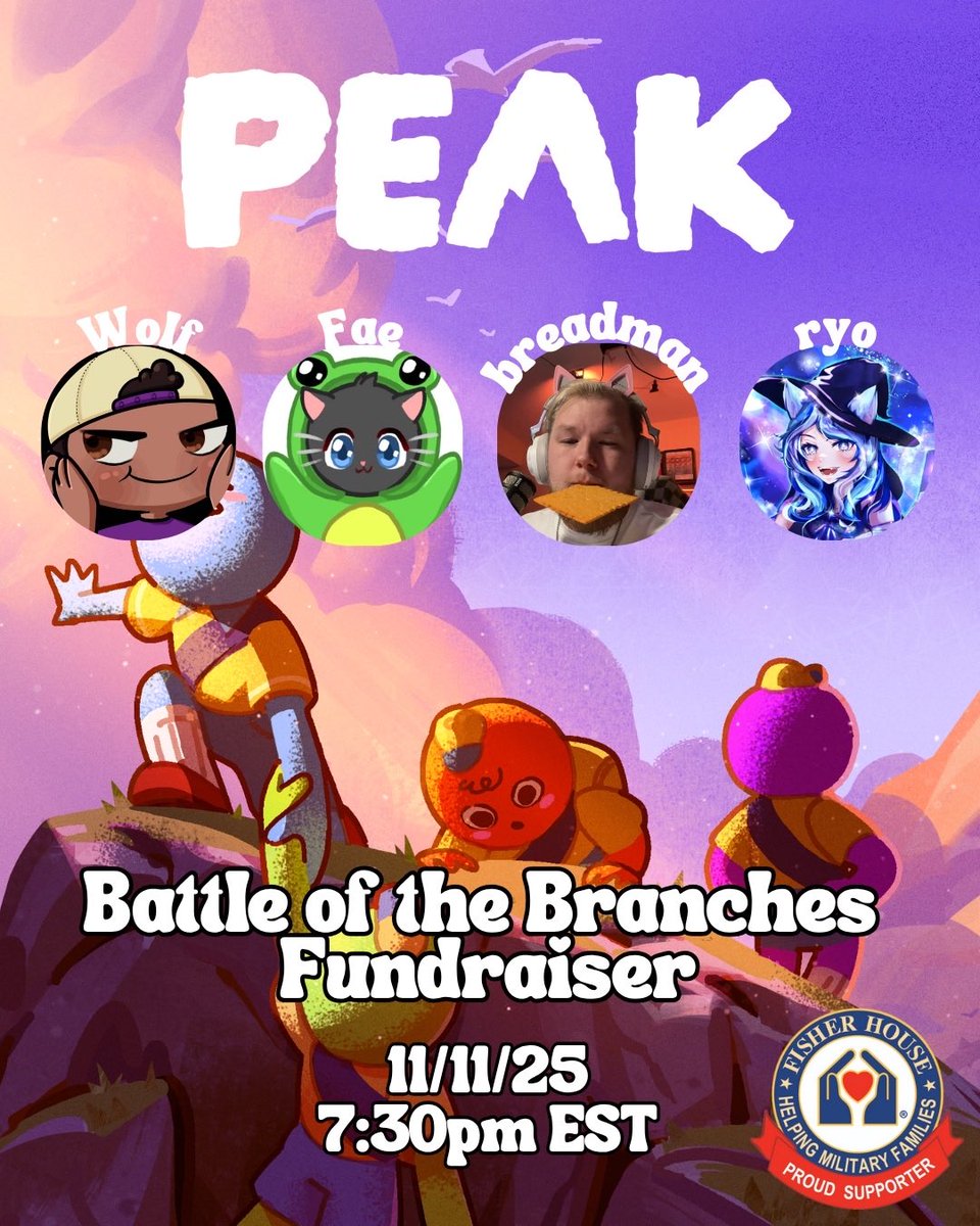 Tylerbreadman's tweet image. TONIGHT @ 7:30 est
twitch.tv/tylerbreadman
Battle of the Branches Fundraiser for @FHFStreaming