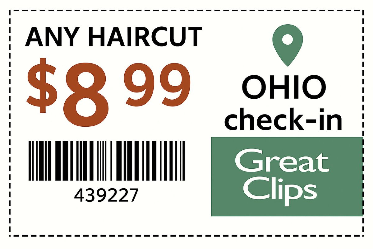 Greatclips2525's tweet photo. Get Your $8.99 Great Clips Coupons November 2025 - https://t.co/vfeJnwYMSx

The haircut you love, now just $8.99.
#Greatclipscoupons #Greatclipscodes2025 #Greatclipscodesfree #Greatclipsdiscountcodes https://t.co/HLdKH7pwMT
