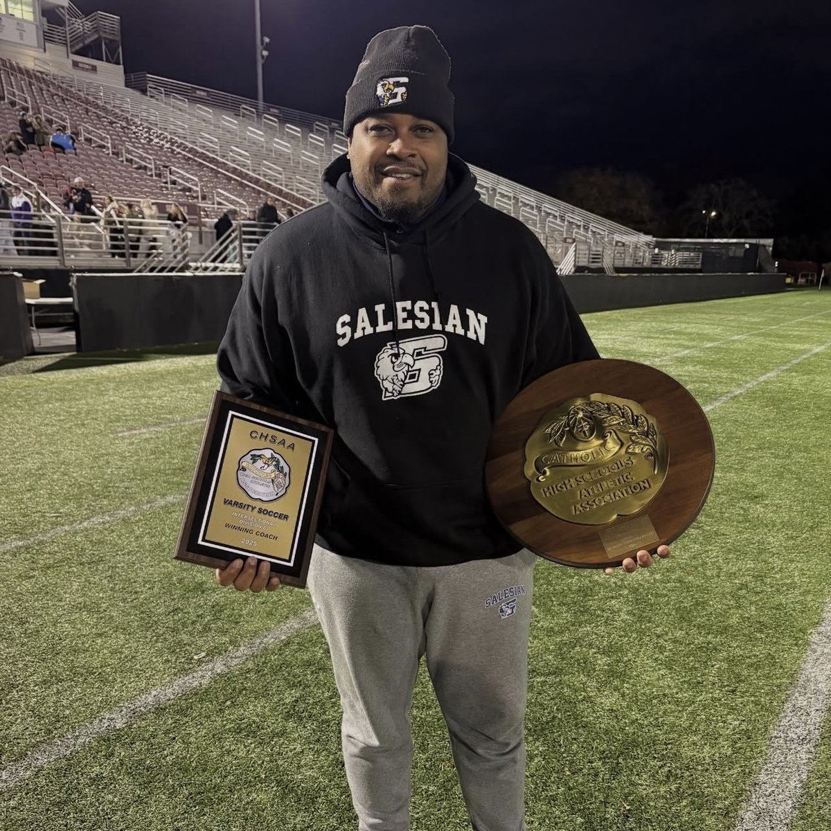 Back-to-Back Champions! Congratulations to our Salesian Soccer Team for winning their second straight championship with a 1–0 victory over St. Edmund Prep at Fordham University!  Your hard work continued to soar to new heights. Proud of our champions! 🏆🦅⚽️