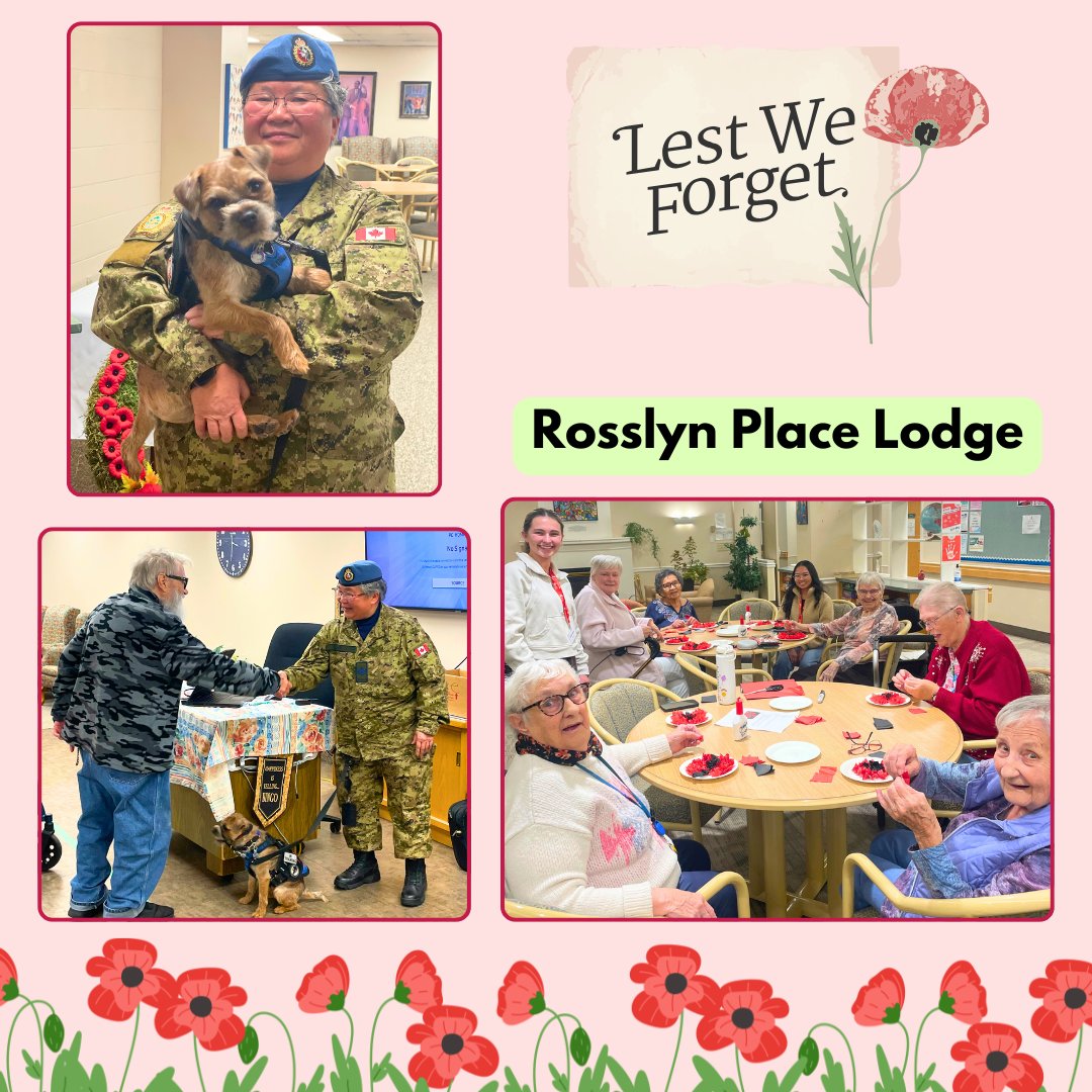 GEFSeniors's tweet image. Today we remember the courage &amp;amp; sacrifice of all who served. #YEGSeniors reflected through stories from Sgt. Shirley Jew with @HistoricaCanada’s #MemoryProject &amp;amp; crafts with Music for Memory @Ualberta students. #Lestweforget #RemembranceDay ❤️🍁