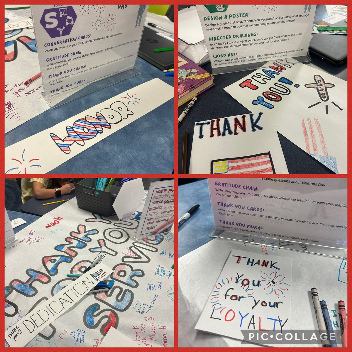 MrsOsbornAES's tweet image. We had a #RIASEC Party in the #AESLLC for Veterans Day. Lots of great work was seen throughout the week! 🇺🇸♥️🤍💙