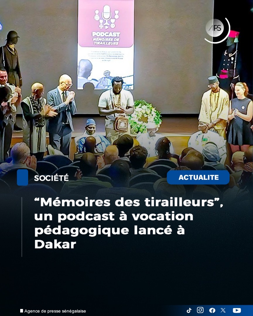A travers les voix des tirailleurs sénégalais et de leurs familles, ce podcast de 10 épisodes de 20 minutes chacun, intitulé “Mémoires des tirailleurs”, explore la transmission intergénérationnelle de la mémoire, en mêlant récit intime et regards croisés entre le passé et le