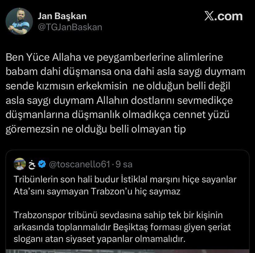 ertuğrul doğan şu adamın stada girişini yasakla bir daha ağzımı açmicam sana