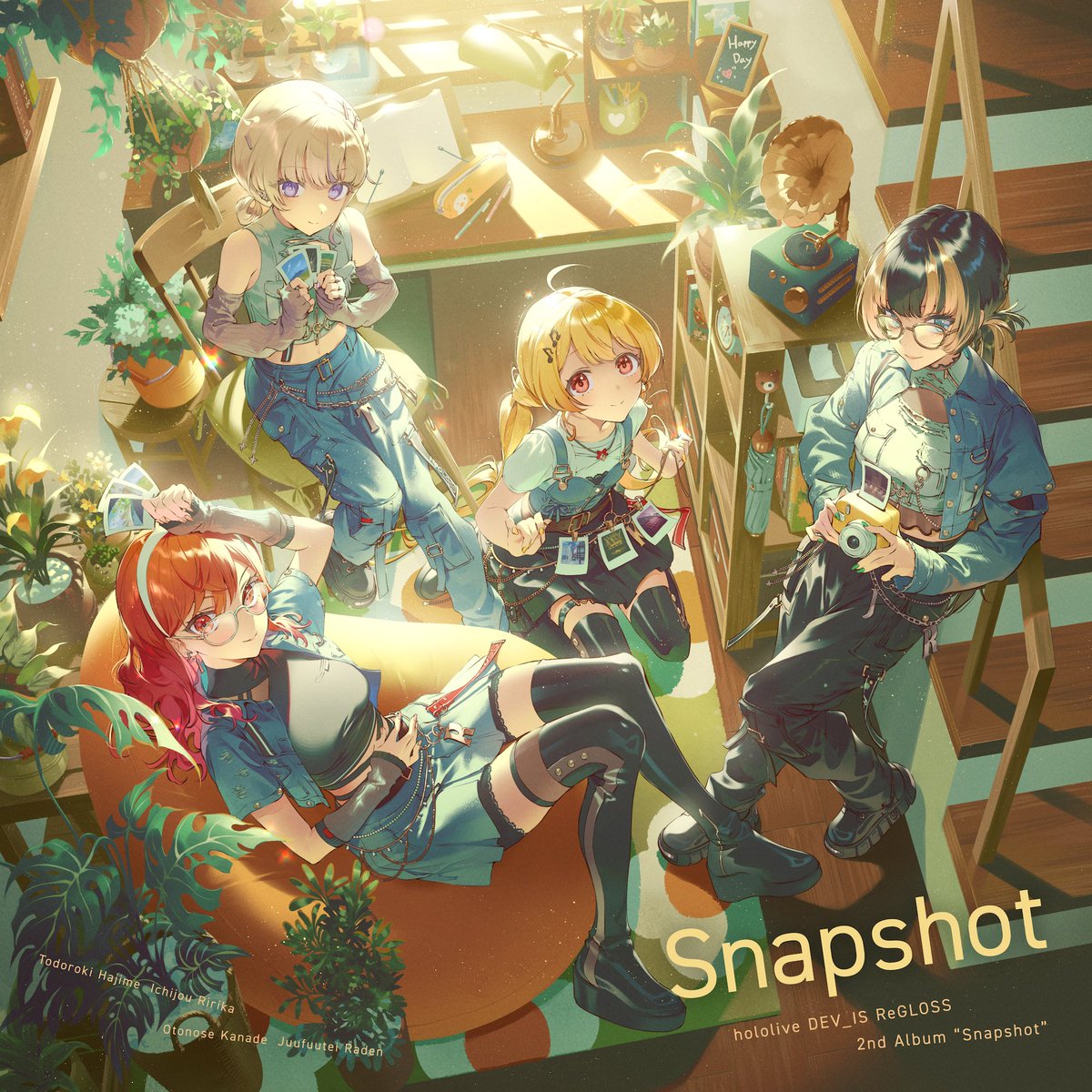hololiveRECORDS's tweet image. 🎧NEW RELEASE!!🎧 

#ReGLOSS による2nd Album『Snapshot』がリリース🎉

いつだって、どこにいたって、ReGLOSSがそばにいる。
24/7をテーマにした待望の2ndアルバムです✨️

ぜひたくさんお聴きください🎶

🔽配信リンク🔽 
cover.lnk.to/Snapshot

#hololiveDEV_IS #ReGLOSS_2ndAlbum