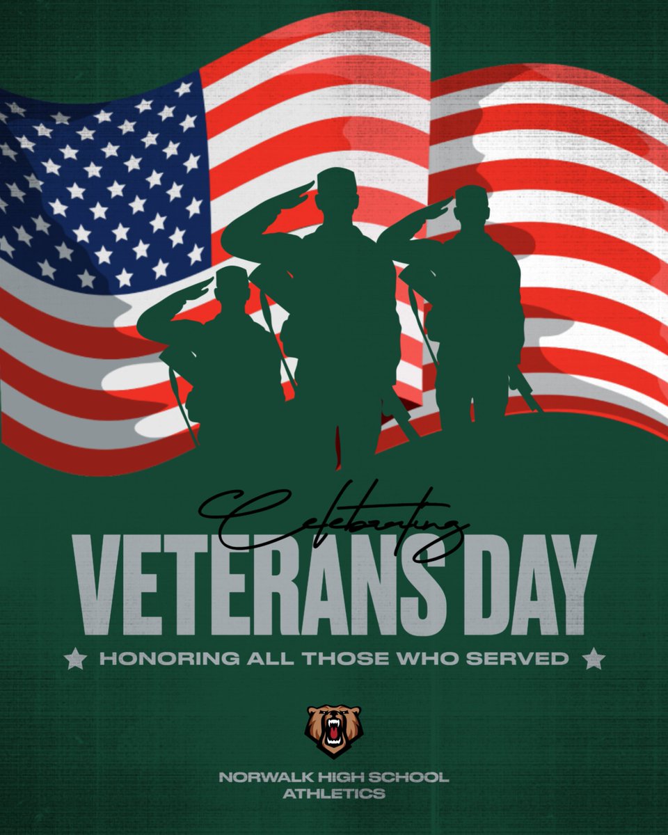 NorwalkBearsAD's tweet image. Thank you to all who have served our country!
