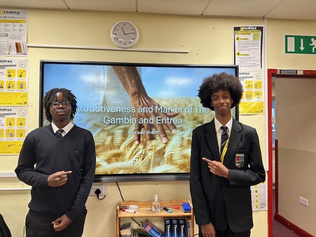 FAIRFAXBusComp's tweet photo. So proud of our Year 13 Economics students! They explored economies worldwide - identifying where to sell and manufacture. (Part 1) @FFaxPrincipal @FairfaxSchool https://t.co/wusXZB4YyC