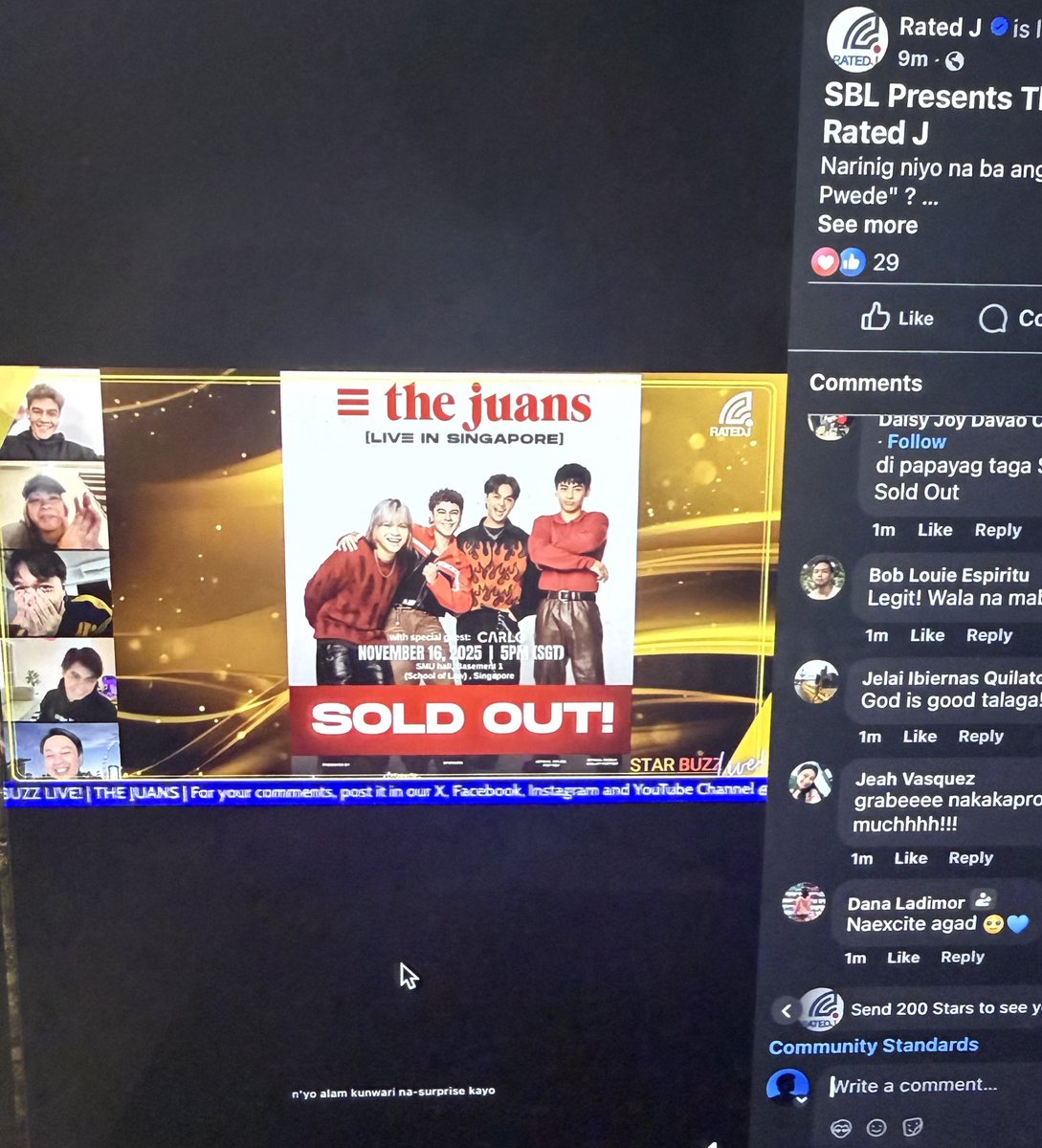 carlguevarra09's tweet photo. From 90 tickets, now we’re here. I have no words but thank you!

TATAWID PATUNGONG SINGAPORE 
@TheJuans_BAND #TheJuans
#TAWIDAlbumTour #TAWIDSingapore https://t.co/W8LOXimsnU