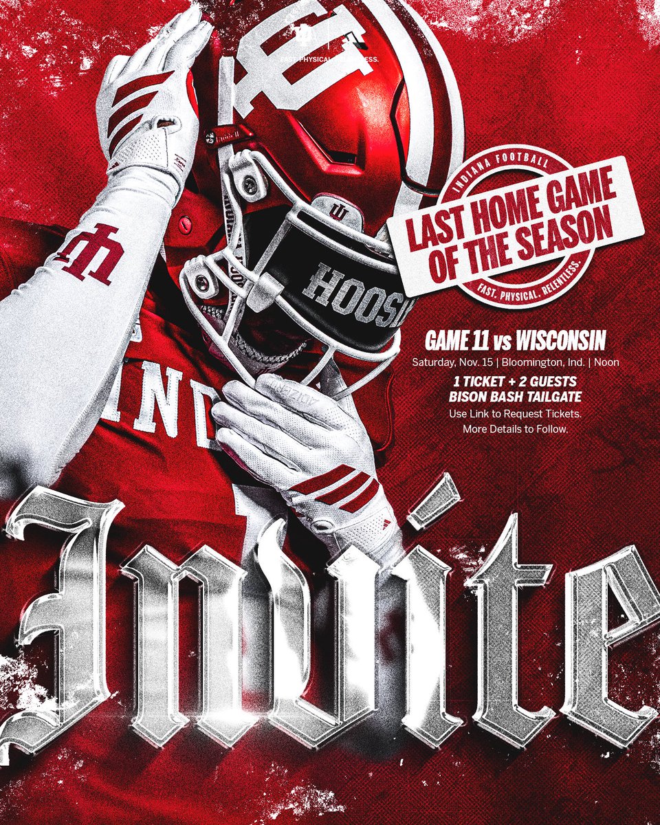 I will be in Bloomington on Saturday for the <a href="/IndianaFootball/">Indiana Football</a> game. Thank you the game day visit!!🔴⚪️
<a href="/CoachOlaAdams/">Coach Ola Adams</a> 
<a href="/NoblesvilleFB/">Noblesville Football</a>  <a href="/Bryan_Ault/">Bryan Ault - Midwest Scout</a> <a href="/LemmingReport/">Tom Lemming</a> <a href="/SWiltfong_/">Steve Wiltfong</a> <a href="/KyleNeddenriep/">Kyle Neddenriep</a> <a href="/IndianaPreps/">Indiana Preps</a> <a href="/PrepRedzoneIN/">Prep Redzone Indiana</a>