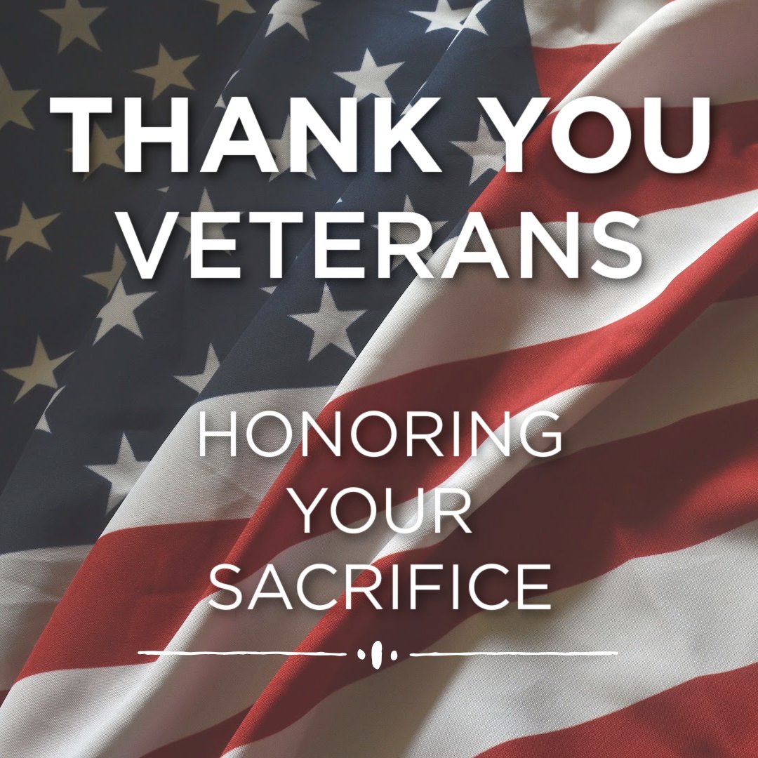 Thank you, Veterans. Your sacrifice will always be remembered.