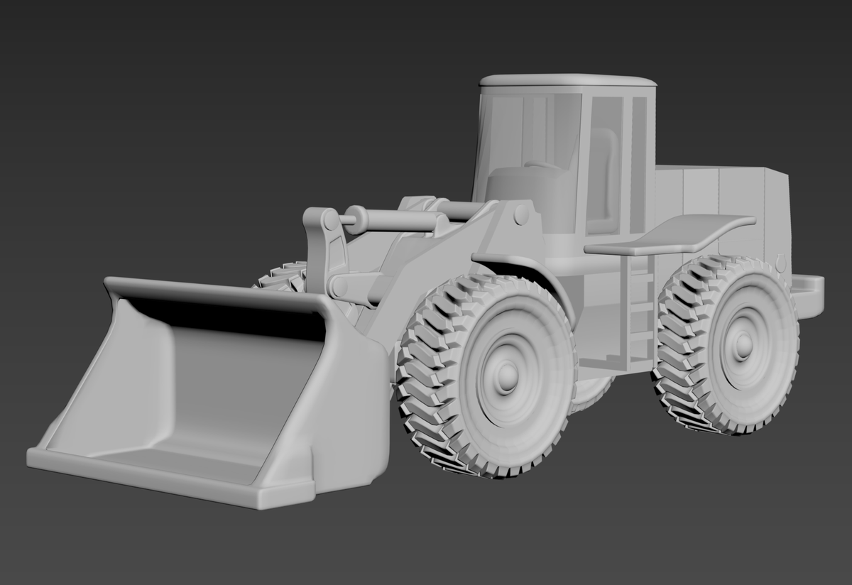 Megaificent's tweet image. A Wheel Loader I modeled in 3ds Max