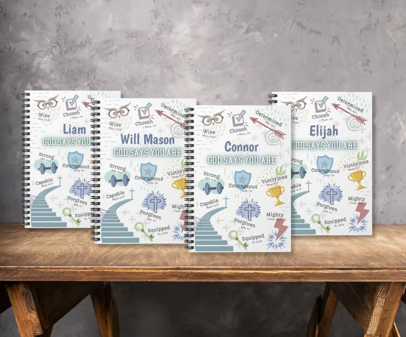 witsendless's tweet image. A thoughtful keepsake of faith 🙏✨
This personalized prayer journal makes a meaningful gift for a teen boy — perfect from Mom, Grandma, or Godparents. Add his name for a one-of-a-kind devotional he’ll cherish daily. 💙
#FaithGift #PersonalizedJournal 
 etsy.com/listing/439056…