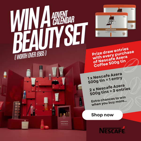 ✨ PRIZE DRAW ALERT! ✨

Coffee lovers, this one’s brewed just for you! ☕💋
Treat yourself to your favourite NESCAFÉ Azera coffee, and you could win a Beauty Advent Calendar bursting with 25 gorgeous goodies! 🎁

#BeautyAndTheBrew #CoffeePrizeDraw #AdventCalendarMagic