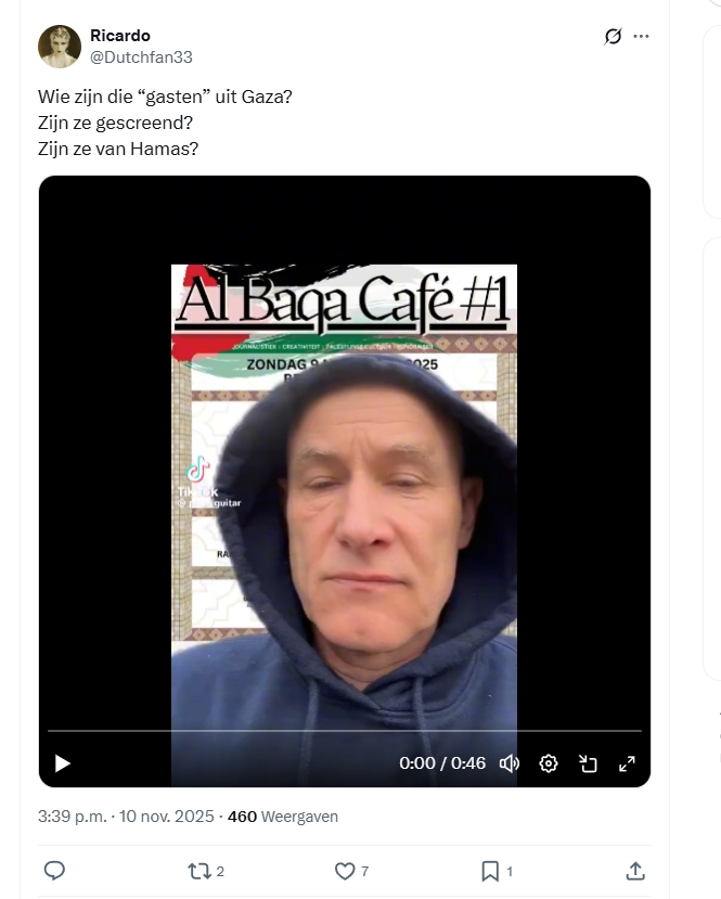 Wie is toch die Ricardo uit Nederland? 
Is hij gescreend? 
Is hij van Pegida?