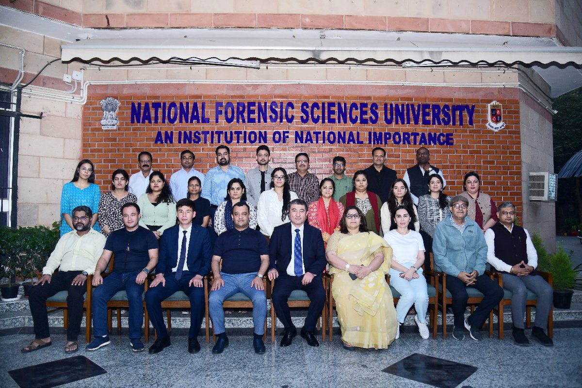 NFSU_Delhi's tweet image. Today, we had the honour of welcoming a distinguished delegation from the National Forensic Laboratory, Ministry of Justice, Republic of Uzbekistan.

#NFSU #InternationalDelegation #ForensicScience #Uzbekistan #GlobalPartnership #AcademicExchange #JusticeAndScience #DelhiCampus