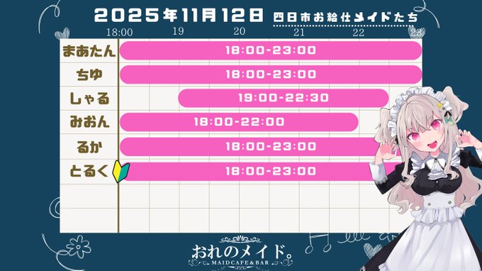 おれのメイド四日市のツイート