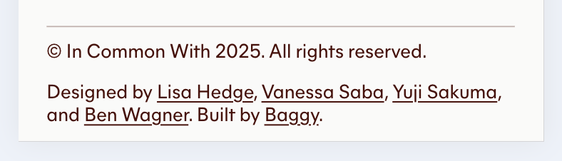 baggy__studio's tweet photo. @jamesm @SimonWesierski Hey @jamesm, please see the site footer for accurate credits —

Designed by: https://t.co/3HghIg9z0S, https://t.co/WdWg1WxmbF, https://t.co/eH9rZH5ffa, https://t.co/LMaYcZRKtd
Built by: https://t.co/AvvRYVyClA https://t.co/8m0EddR0lf