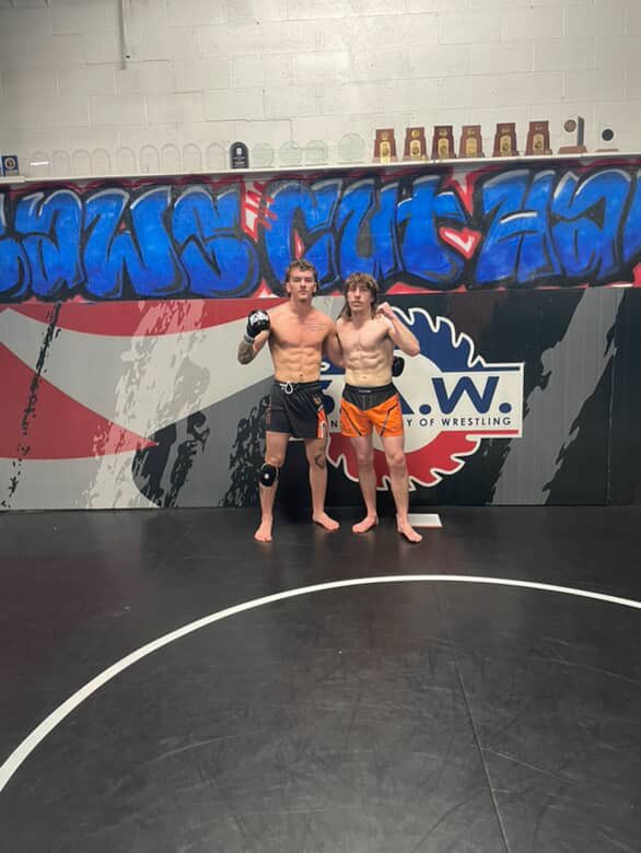 Superbad_MMA's tweet photo. Getting that work in with my dog Dylan Freeman ahead of our fights on December 5th at WXC 99 in Flint, MI.  Beyond grateful to have a training partner who pushes me to that dark place and takes me into the deep water.  We’re coming to collect a soul in a few short weeks⚔️ https://t.co/rZz7Y13Jzn