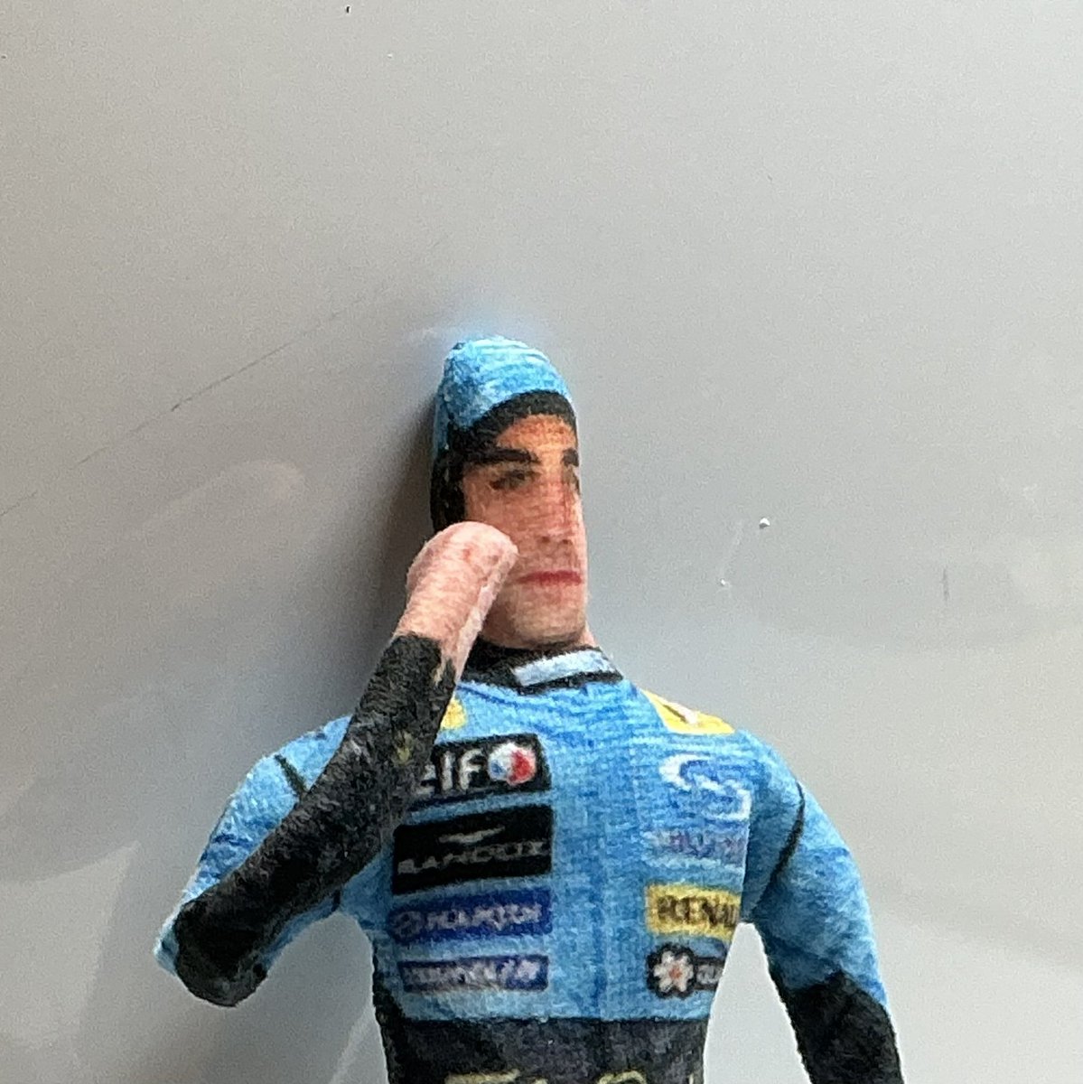 His jawline is nerfed