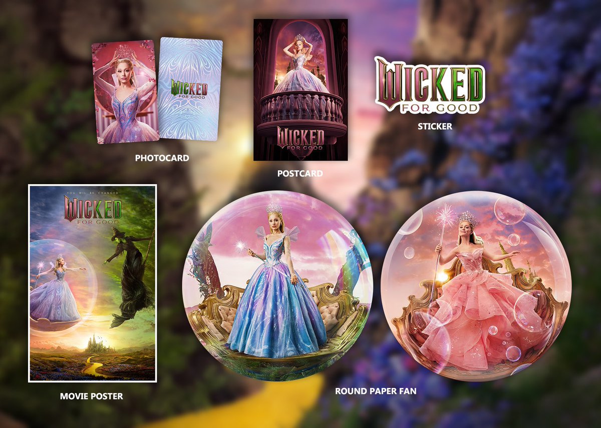 ArianatorsPH's tweet photo. ARIANA GRANDE PH FAN PACK REVEAL 🩷

To all our #WickedForGoodAGPH attendees, you’ll be taking home these freebies with your screening tickets 🫧

1 ticket = 1 merch pack ft all inclusions 🫶🏼

See you on November 19th! 💚

#WickedPH #WickedForGoodPH #WickedForGood https://t.co/jB182SpmSg