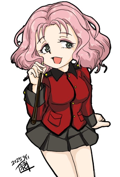 本日はクルーセイダーズのおっとり姫 #ピーチ生誕祭 であります! お誕生日おめでとうございます まだ本格的な登場はしておらず ちょぴっとだけ… 早く活躍をみたいであります! 5話が楽しみです! そして昨日は #ポッキーの日 ! あーんさせられたい… #ピーチ生誕祭2025 #ガルパン