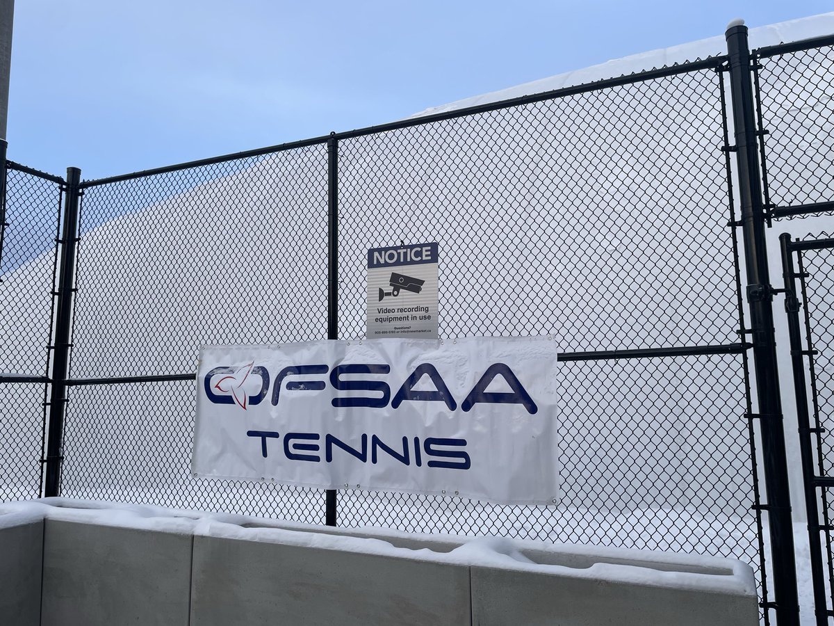 OFSAATennis's tweet image. Day 2 of OFSAA has begun!! What a great way to kick off the morning @ The Keith Davis Tennis Centre

Best of luck to all of our athletes!! 💚🎾🎾💪 #Tennis #GameSetMatch #OFSAA
@tdsb @TDSSAA_TDSB @TownofNewmarket