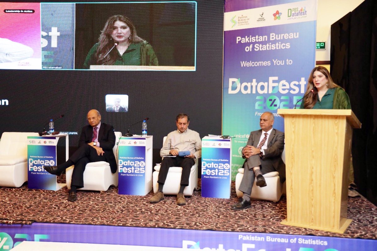 JahanAraWattoo's tweet photo. At #DataFest Islamabad, hosted by @PBSofficialpak . In concluding remarks , I spoke about rethinking NFC, data security, and the impact of social protection as a provincial subject. https://t.co/bQ57H5IvAU