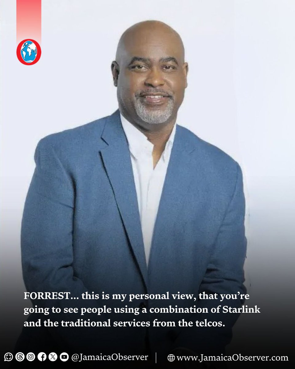JamaicaObserver's tweet photo. Cybersecurity consultant Trevor Forrest is predicting that the Hurricane Melissa-fuelled uptick in the use of satellite Internet service Starlink will continue after the country rebounds, filling connectivity gaps that have long plagued sections of Jamaica while complementing existing telecommunications providers.

Since the Category 5 Storm robbed swathes of the country of power and Internet service, Starlink devices and mainly fuel-powered generators have become part of the landscape in many communities, even in the deep corners of rural Jamaica.
https://t.co/qO9wGTFgQf