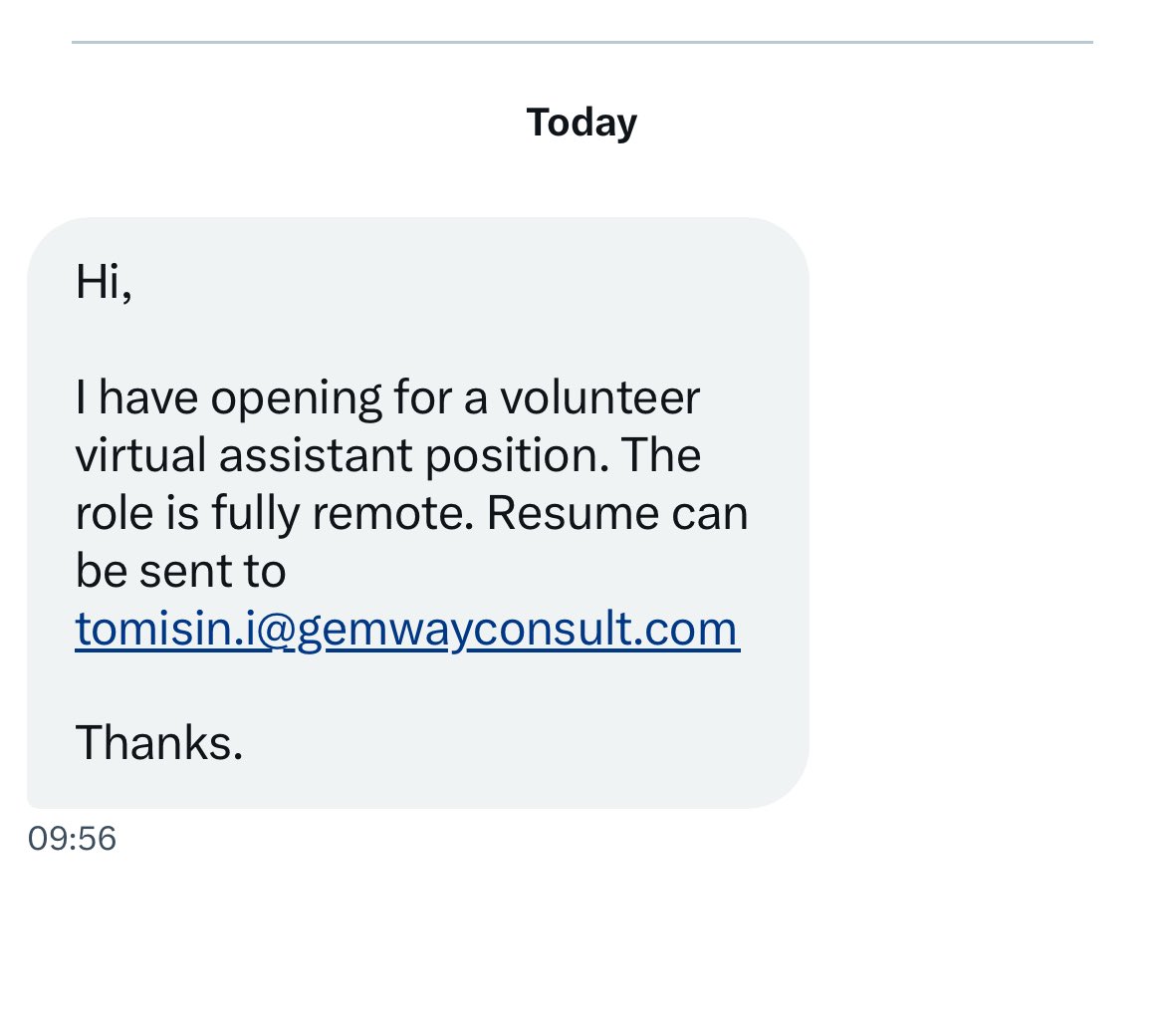 ltblatwloyinade's tweet image. Volunteer virtual assistant needed send your resume to the email indicated on the flyer

#VirtualAssistant #remotejobs