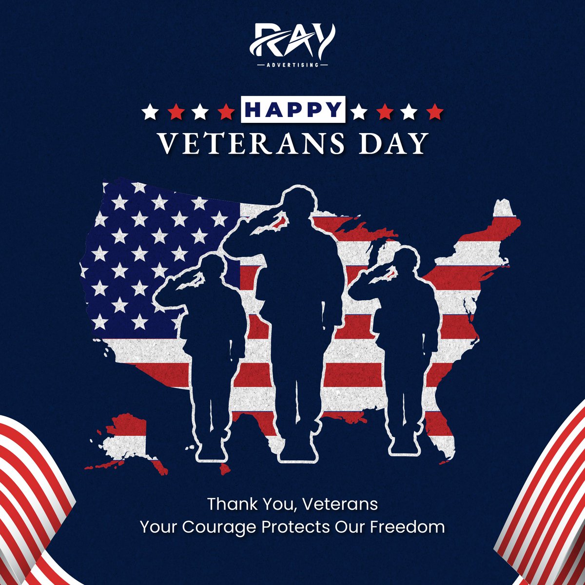 RayAdvertising's tweet image. Today, we honor the heroes whose courage protects our freedom and whose sacrifice inspires us all.

Thank you for your service — yesterday, today, and always. 💙

#VeteransDay #ThankYouVeterans #HonoringHeroes #RayAdvertising #LandOfTheFree #HomeOfTheBrave
