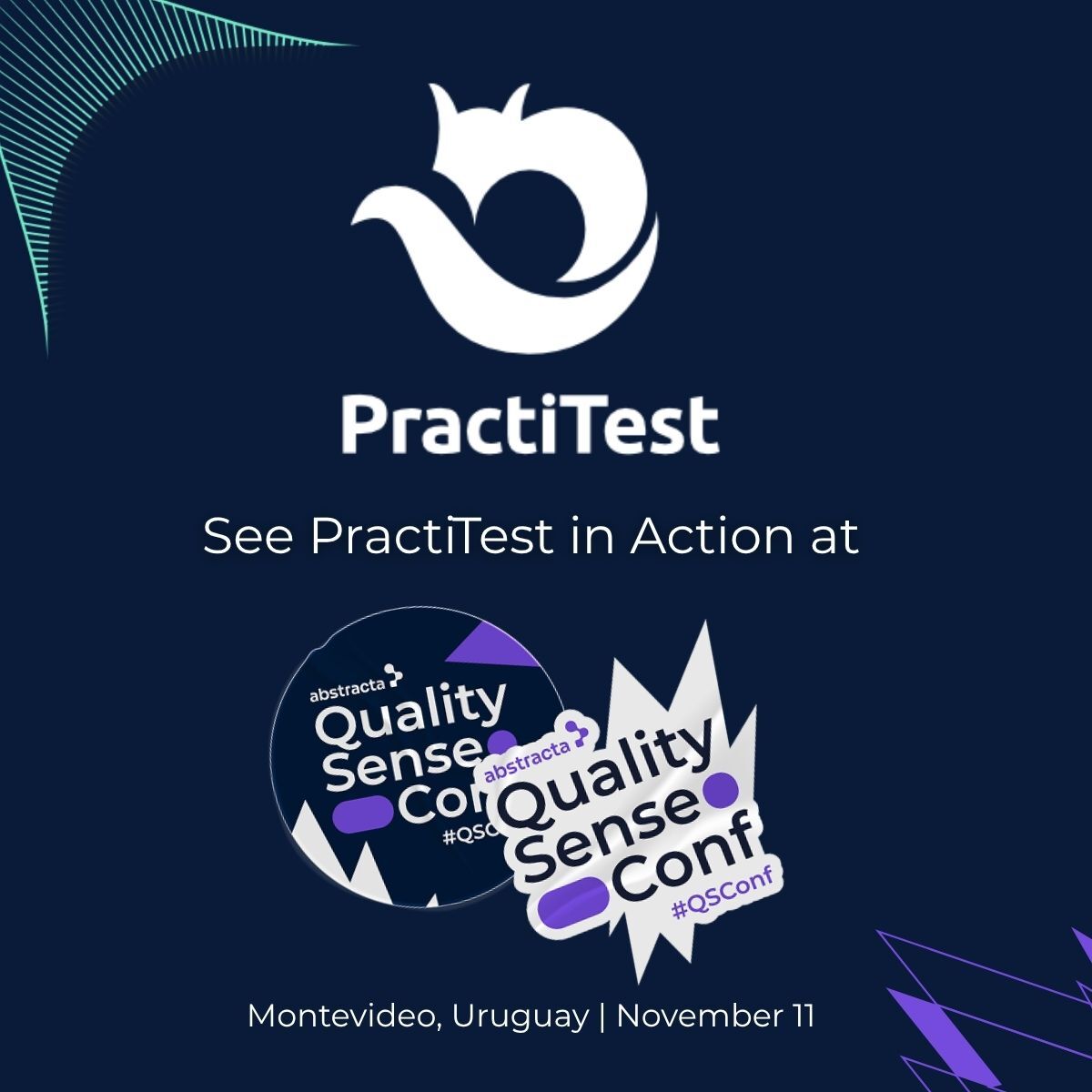 PractiTest's tweet image. PractiTest is now at the Quality Sense Conference in Montevideo, hosted by our partners at @AbstractaUS! If you’re here too, stop by our booth to meet the team and get a hands-on look at PractiTest,.

Not attending? You can still explore the platform: tinyurl.com/497tuu3p