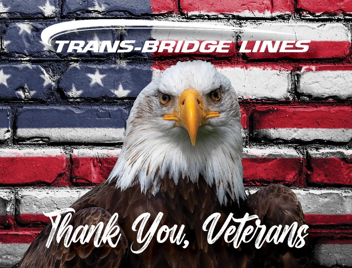 TransBridgeBus's tweet image. Honoring Our Heroes
Today, we pause to honor and thank all who have served in the United States Armed Forces. Your courage, dedication, and sacrifice protect the freedoms we cherish every day.

From all of us at Trans Bridge Lines, we extend our deepest gratitude to our veterans…