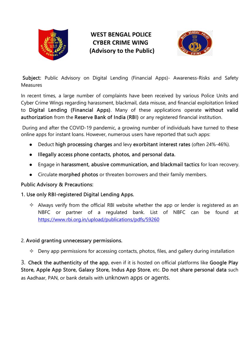 West Bengal Cyber Crime Wing tweet media