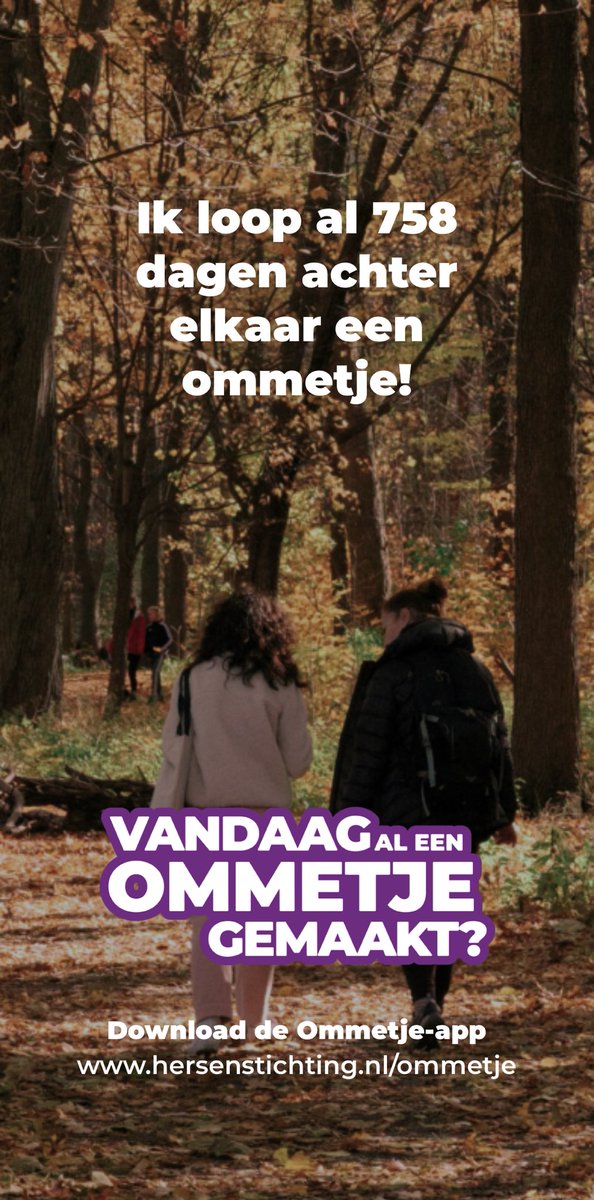 Ik loop al 758 dagen achter elkaar een ommetje!