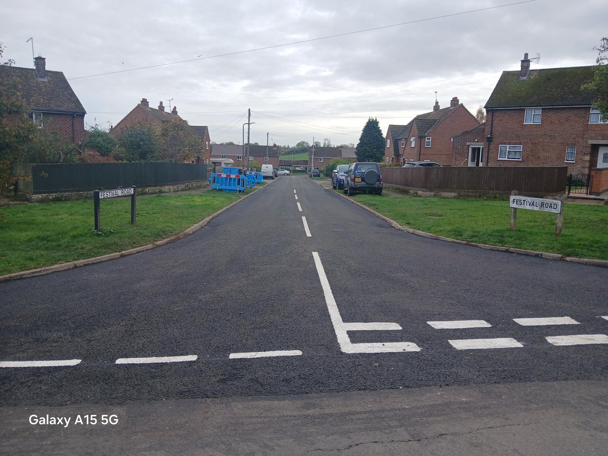 ✅ Resurfacing Works Complete at Festival Road, Pattishall

🚗 The road is now open and ready for use, with a smoother, safer surface for all.

Thank you to residents and road users for your patience and cooperation during the works.  #Pattishall #RoadResurfacing