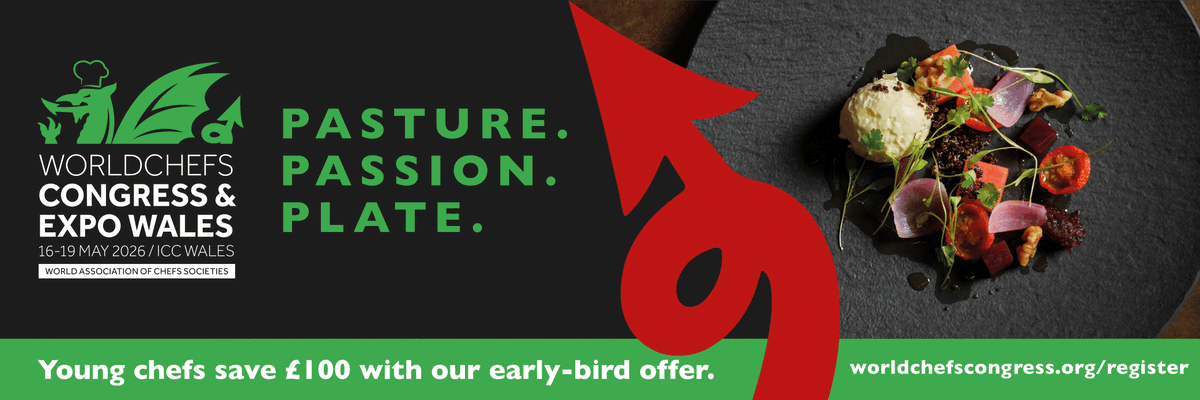 Young Chefs, save £100 on your ticket to Worldchefs Congress &amp; Expo 2026!

Join us from May 16–19 in Wales and learn, networking, &amp; cultural exchange. 

Register here: bit.ly/4iUaSfa

See you in Wales! 🏴󠁧󠁢󠁷󠁬󠁳󠁿 

#ThisisWorldchefs #WorldchefsCongress #WorldchefsCongress2026